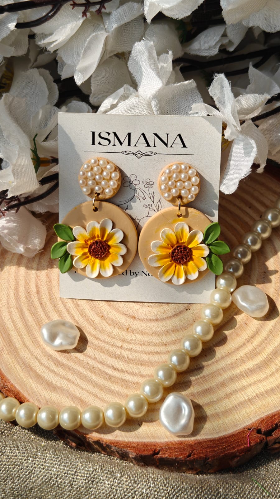 Sunshine Earrings and Hair Clip