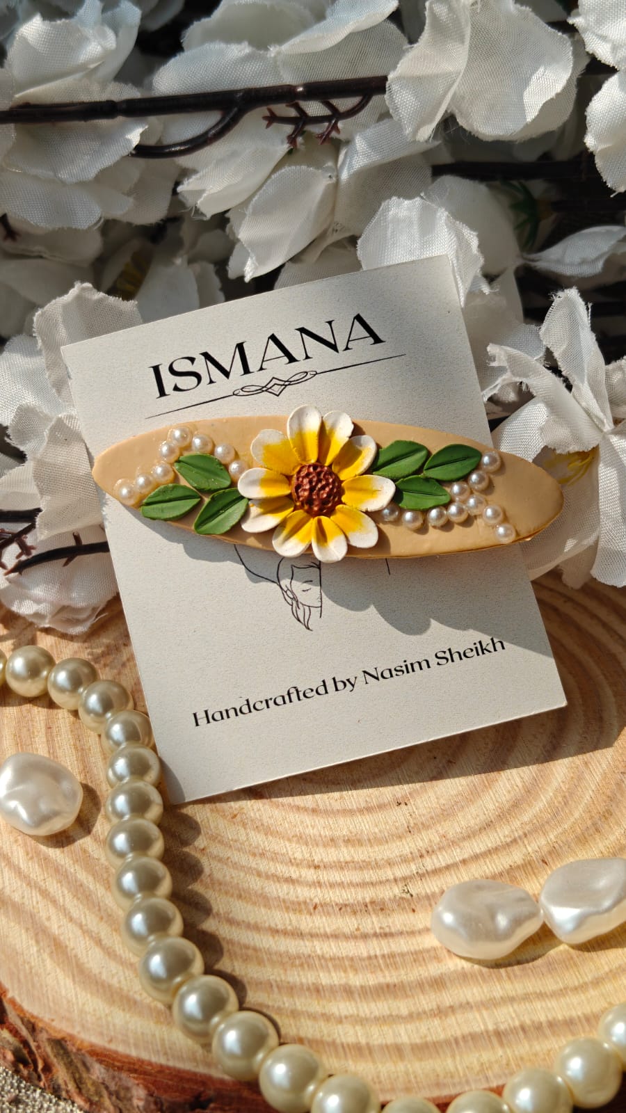 Sunshine Earrings and Hair Clip